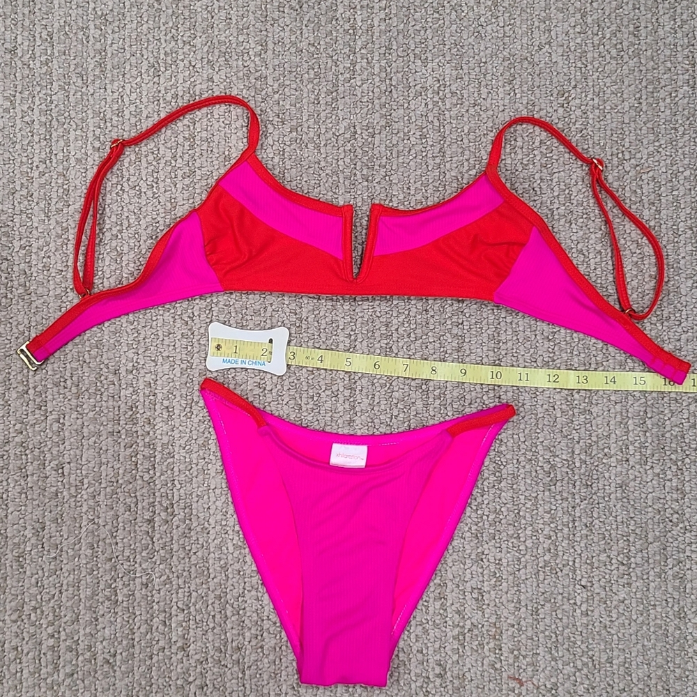 Target Bright Red and Hot Pink Bikini Set